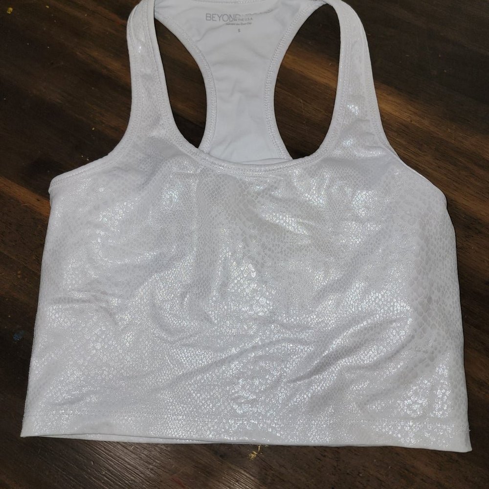 White snakeskin Tank top